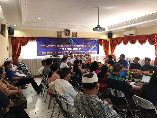 Pengelola BUM Desa se-Kota Denpasar Mengikuti Pelatihan “Mandi Busa”